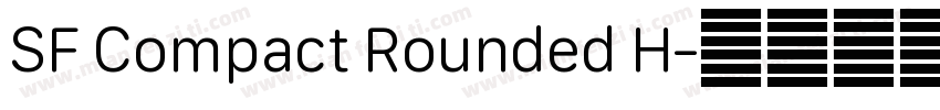 SF Compact Rounded H字体转换